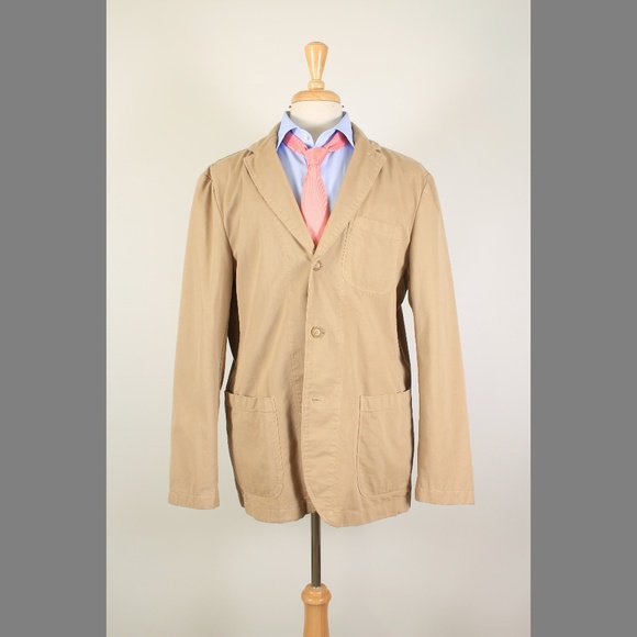 J. Crew Other - J.Crew XL 46R Beige Cotton 3B Blazer 57-H